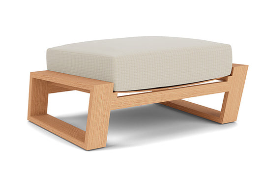 Lloyd Flanders - Pursuit Ottoman In Toffee Cream Finish With Beach Natural Fabric - 4520171882005 view 1