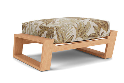Lloyd Flanders - Pursuit Ottoman In Toffee Cream Finish With Botanic Willow Fabric - 452017188164 view 1