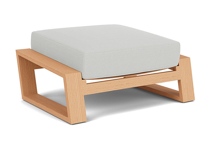 Lloyd Flanders - Pursuit Ottoman In Toffee Cream Finish With Bright Side Fog Fabric - 4520171882012 view 2