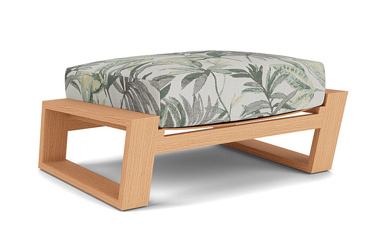 Lloyd Flanders - Pursuit Ottoman In Toffee Cream Finish With Calidora Mist Fabric - 452017188094 view 1