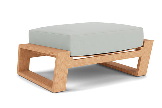 Lloyd Flanders - Pursuit Ottoman In Toffee Cream Finish With Callen Celadon Fabric - 4520171882024 view 1