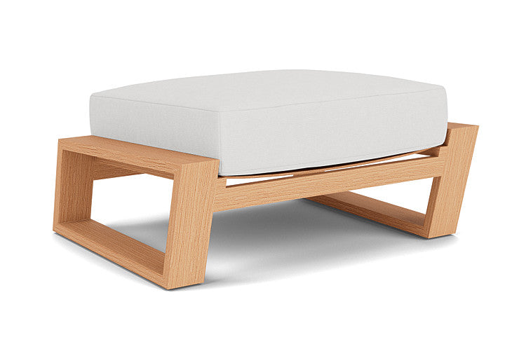 Lloyd Flanders - Pursuit Ottoman In Toffee Cream Finish With Canvas Natural Fabric - 452017188159 view 1