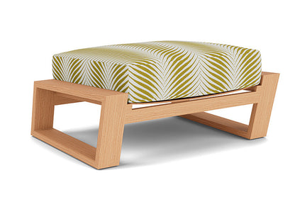 Lloyd Flanders - Pursuit Ottoman In Toffee Cream Finish With Clock Out Dew Fabric - 4520171882083 view 1