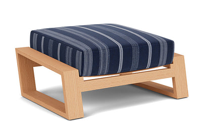 Lloyd Flanders - Pursuit Ottoman In Toffee Cream Finish With Consider Indigo Fabric - 4520171881969 view 2
