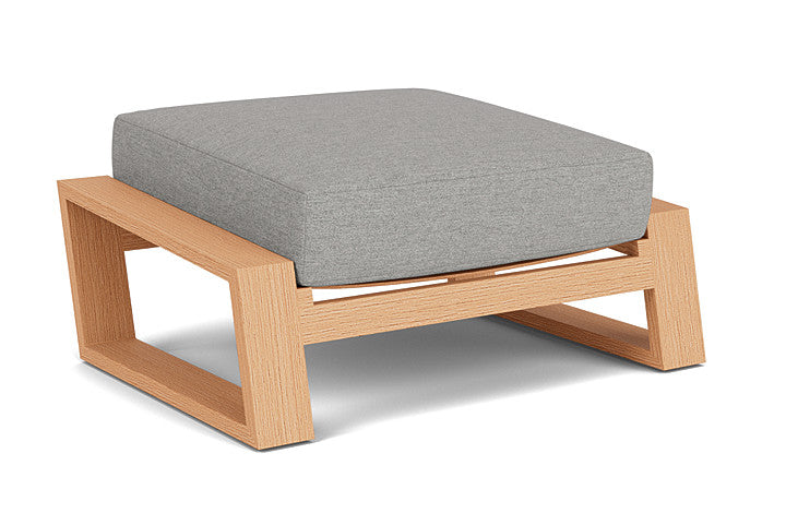 Lloyd Flanders - Pursuit Ottoman In Toffee Cream Finish With Demo Stone Fabric - 452017188095 view 2