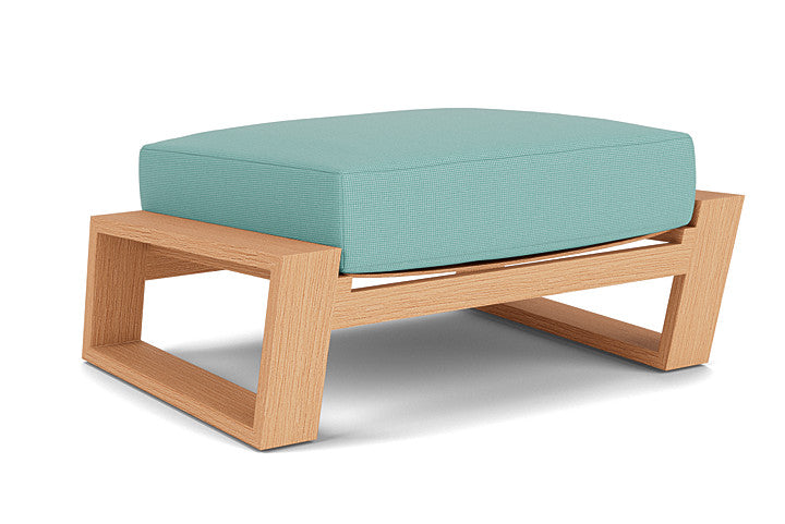 Lloyd Flanders - Pursuit Ottoman In Toffee Cream Finish With Fife Aruba Fabric - 452017188748 view 1