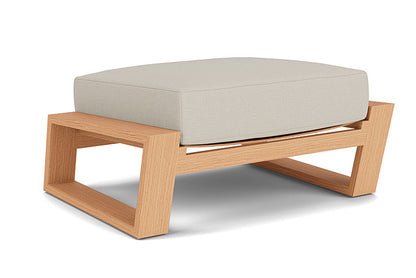 Lloyd Flanders - Pursuit Ottoman In Toffee Cream Finish With Fife Fog Fabric - 452017188181 view 1
