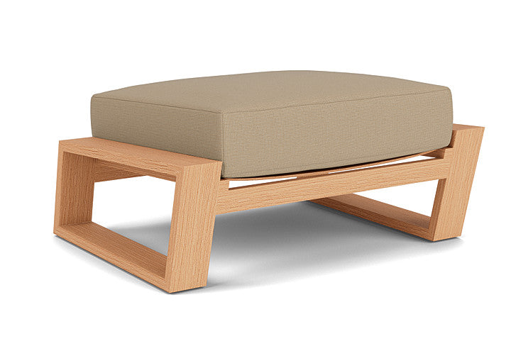 Lloyd Flanders - Pursuit Ottoman In Toffee Cream Finish With Fife Sahara Fabric - 452017188742 view 1