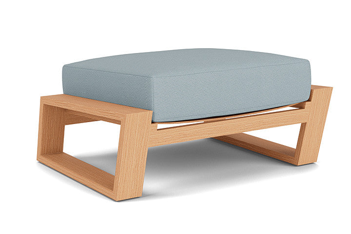 Lloyd Flanders - Pursuit Ottoman In Toffee Cream Finish With Kadogo Lake Fabric - 4520171882041 view 1