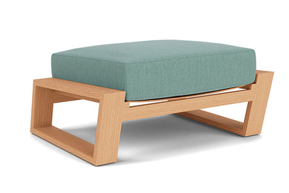 Lloyd Flanders - Pursuit Ottoman In Toffee Cream Finish With Loveboat Mint Fabric - 4520171882010 view 1