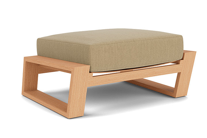 Lloyd Flanders - Pursuit Ottoman In Toffee Cream Finish With Loveboat Saffron Fabric - 4520171882009 view 1
