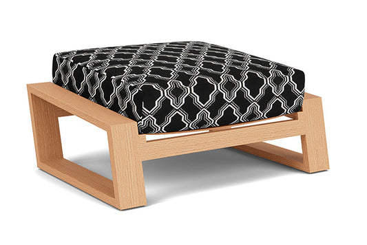 Lloyd Flanders - Pursuit Ottoman In Toffee Cream Finish With Luna Onyx Fabric - 4520171882071 view 2
