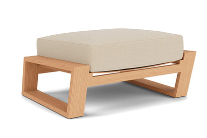 Lloyd Flanders - Pursuit Ottoman In Toffee Cream Finish With Raindrop Almond Fabric - 4520171882055 view 1