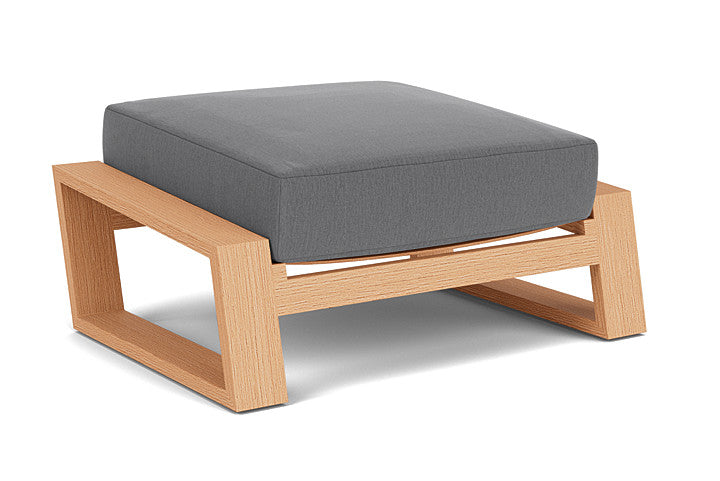 Lloyd Flanders - Pursuit Ottoman In Toffee Cream Finish With Remy Graphite Fabric - 4520171882003 view 2