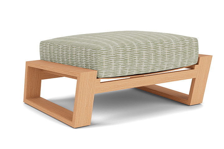Lloyd Flanders - Pursuit Ottoman In Toffee Cream Finish With Romulo Laurel Fabric - 4520171882049 view 1
