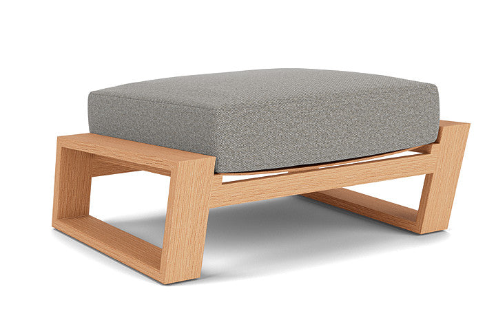 Lloyd Flanders - Pursuit Ottoman In Toffee Cream Finish With Rumba Nickel Fabric - 4520171882011 view 1