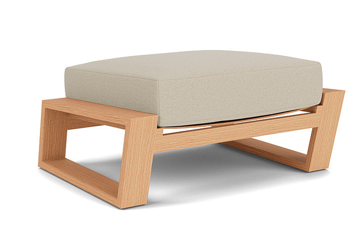 Lloyd Flanders - Pursuit Ottoman In Toffee Cream Finish With Rumba Straw Fabric - 4520171882008 view 1