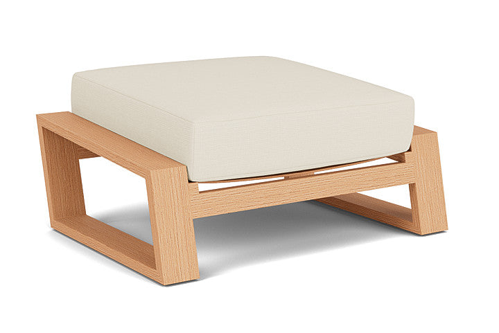 Lloyd Flanders - Pursuit Ottoman In Toffee Cream Finish With Sailcloth Sailor Fabric - 452017188434 view 2