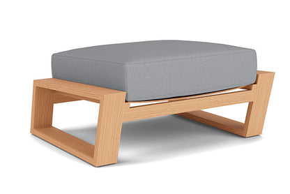 Lloyd Flanders - Pursuit Ottoman In Toffee Cream Finish With Sandberg Pewter Fabric - 4520171882029 view 1