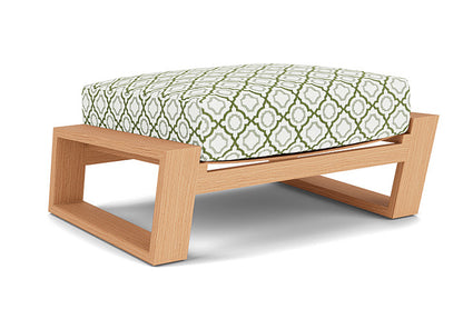 Lloyd Flanders - Pursuit Ottoman In Toffee Cream Finish With Savannah Green Fabric - 4520171882064 view 1
