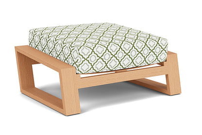Lloyd Flanders - Pursuit Ottoman In Toffee Cream Finish With Savannah Green Fabric - 4520171882064 view 2