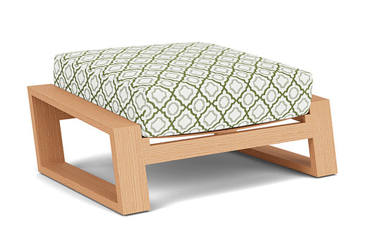 Lloyd Flanders - Pursuit Ottoman In Toffee Cream Finish With Savannah Green Fabric - 4520171882064 view 2