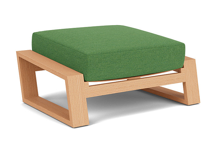 Lloyd Flanders - Pursuit Ottoman In Toffee Cream Finish With Seadog Botanical Fabric - 4520171882066 view 2