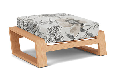 Lloyd Flanders - Pursuit Ottoman In Toffee Cream Finish With Serena Floral Dove Fabric - 4520171882077 view 2