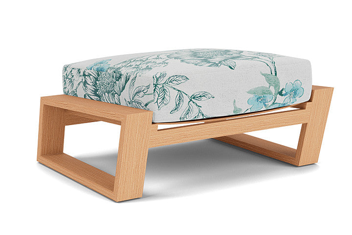 Lloyd Flanders - Pursuit Ottoman In Toffee Cream Finish With Serena Floral Mist Fabric - 4520171882078 view 1