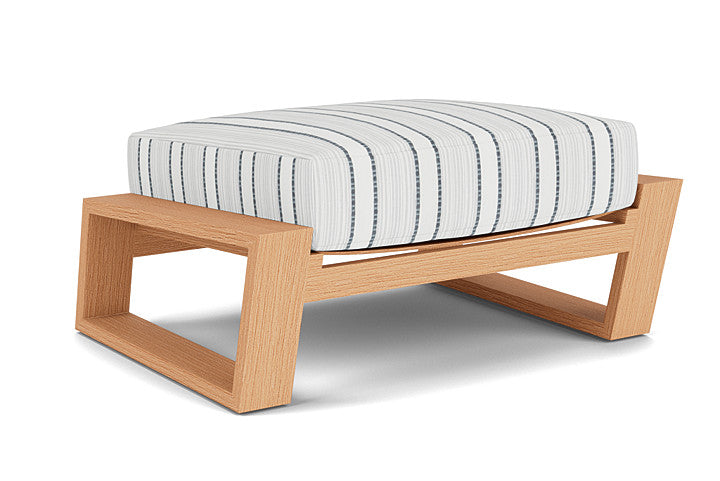 Lloyd Flanders - Pursuit Ottoman In Toffee Cream Finish With Tamer Fog Fabric - 4520171882037 view 1