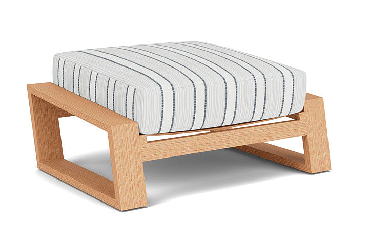 Lloyd Flanders - Pursuit Ottoman In Toffee Cream Finish With Tamer Fog Fabric - 4520171882037 view 2