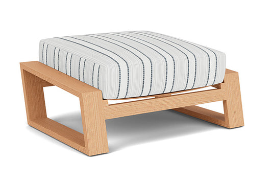 Lloyd Flanders - Pursuit Ottoman In Toffee Cream Finish With Tamer Fog Fabric - 4520171882037 view 2