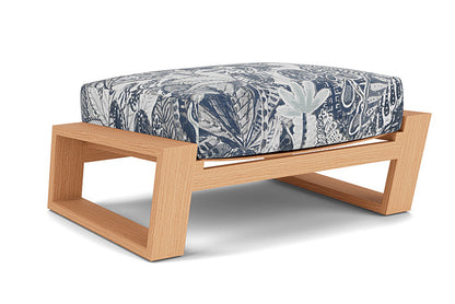 Lloyd Flanders - Pursuit Ottoman In Toffee Cream Finish With Wayfarer Mist Fabric - 4520171882074 view 1