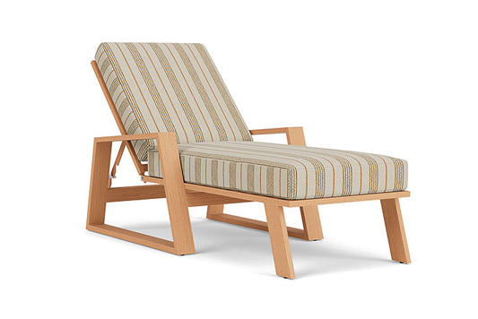 Lloyd Flanders - Pursuit Pool Chaise In Toffee Cream Finish With Amber Waves Fabric - 4520201882044 view 1
