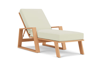 Lloyd Flanders - Pursuit Pool Chaise In Toffee Cream Finish With Bamboo Bay Meadow Fabric - 4520201882060 view 1