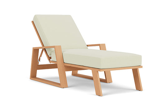 Lloyd Flanders - Pursuit Pool Chaise In Toffee Cream Finish With Bamboo Bay Meadow Fabric - 4520201882060 view 1