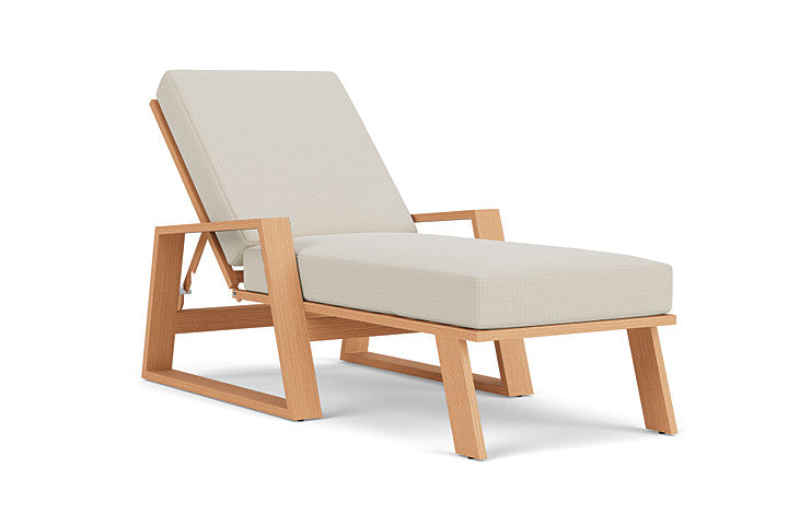 Lloyd Flanders - Pursuit Pool Chaise In Toffee Cream Finish With Beach Natural Fabric - 4520201882005 view 1