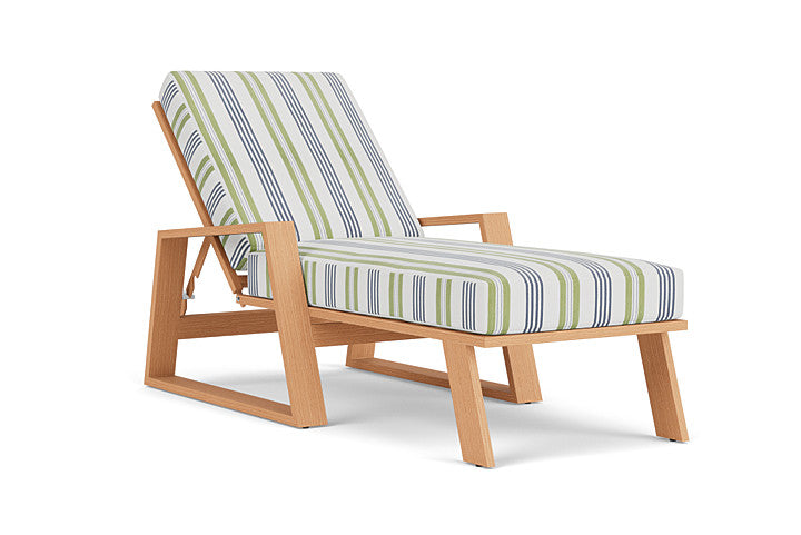 Lloyd Flanders - Pursuit Pool Chaise In Toffee Cream Finish With Berkely Hall Green Fabric - 4520201882062 view 1