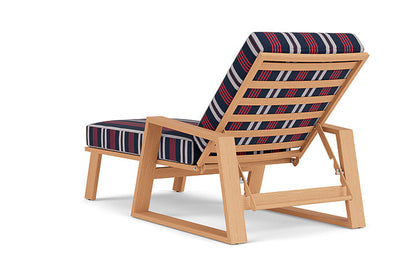 Lloyd Flanders - Pursuit Pool Chaise In Toffee Cream Finish With Berkely Hall Navy Fabric - 4520201882063 view 2