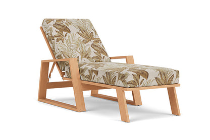 Lloyd Flanders - Pursuit Pool Chaise In Toffee Cream Finish With Botanic Willow Fabric - 452020188164 view 1