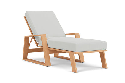Lloyd Flanders - Pursuit Pool Chaise In Toffee Cream Finish With Bright Side Fog Fabric - 4520201882012 view 1