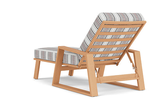 Lloyd Flanders - Pursuit Pool Chaise In Toffee Cream Finish With Deering Cadet Fabric - 4520201882047 view 2