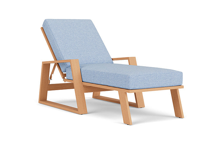 Lloyd Flanders - Pursuit Pool Chaise In Toffee Cream Finish With Demo Skyway Fabric - 452020188065 view 1