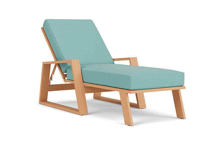 Lloyd Flanders - Pursuit Pool Chaise In Toffee Cream Finish With Fife Aruba Fabric - 452020188748 view 1