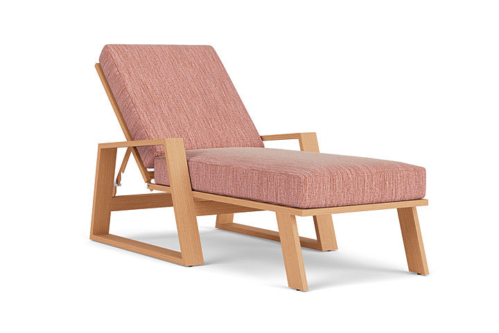 Lloyd Flanders - Pursuit Pool Chaise In Toffee Cream Finish With Friendly Carnival Fabric - 4520201882043 view 1
