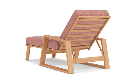 Lloyd Flanders - Pursuit Pool Chaise In Toffee Cream Finish With Friendly Carnival Fabric - 4520201882043 view 2