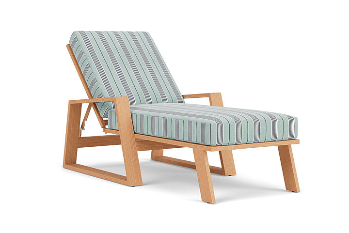 Lloyd Flanders - Pursuit Pool Chaise In Toffee Cream Finish With Hansen Seaglass Fabric - 4520201881926 view 1
