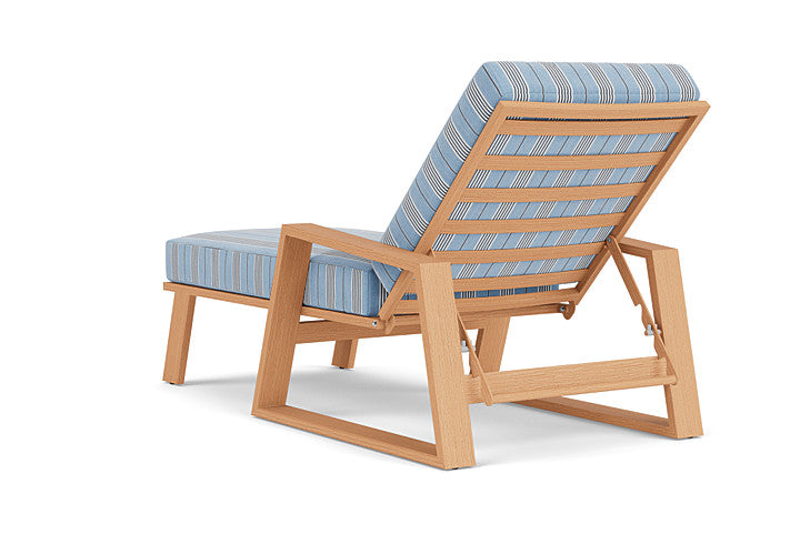 Lloyd Flanders - Pursuit Pool Chaise In Toffee Cream Finish With Hansen Sky Fabric - 452020188064 view 2