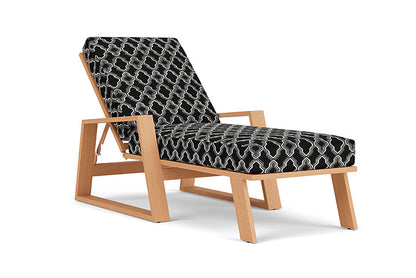 Lloyd Flanders - Pursuit Pool Chaise In Toffee Cream Finish With Luna Onyx Fabric - 4520201882071 view 1