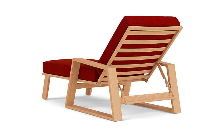 Lloyd Flanders - Pursuit Pool Chaise In Toffee Cream Finish With Partyline Lollipop Fabric - 4520201882054 view 2